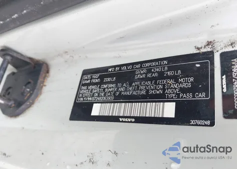2008 Volvo C30 T5 R-Design/T5 Version 1.0/T5 Version 2.0 from USA, damaged, VIN YV1MK672482063909
